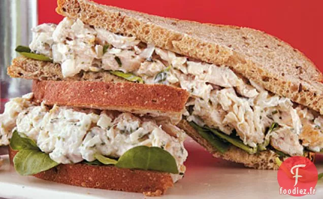 Sandwichs à la Salade de Poulet aux Herbes