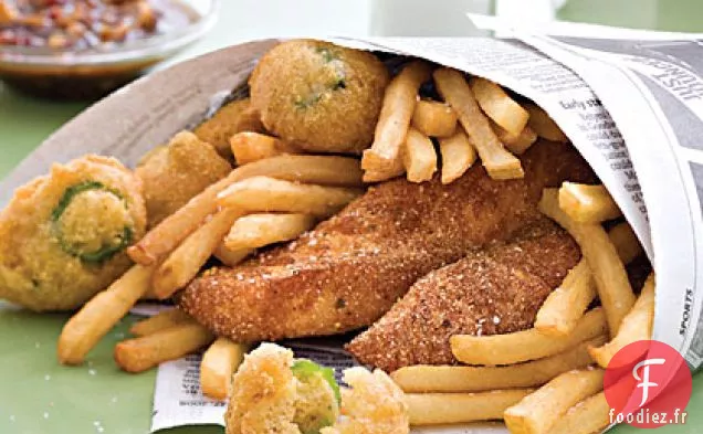 Filets De Poisson Bayou À La Sauce Aux Pacanes Chaudes Et Sucrées