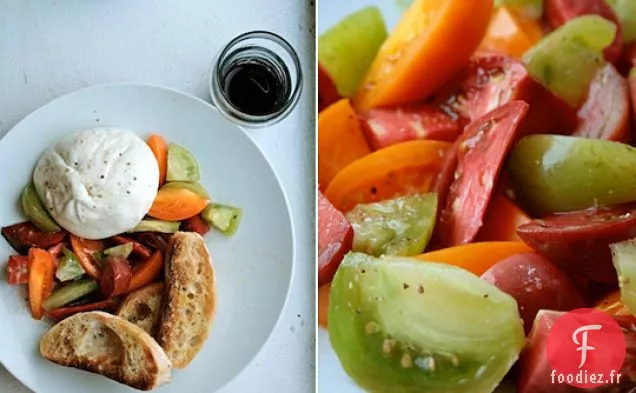 Salade De Tomates Anciennes Et Burrata