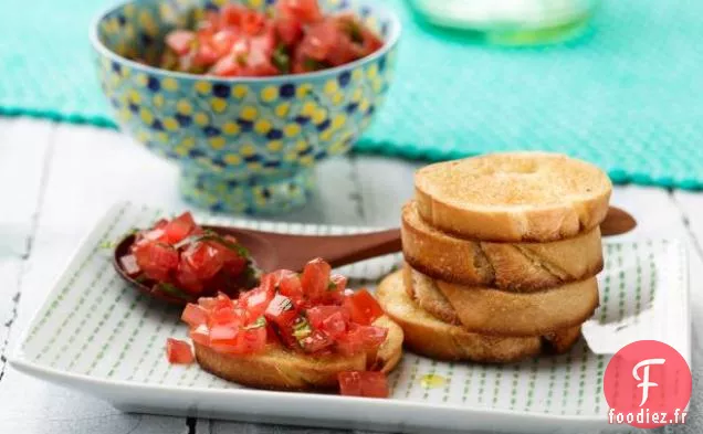 Bruschetta à la Tomate et au Basilic