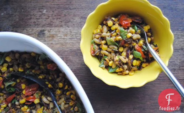 Succotash Au Riz Sauvage Et Aux Tomates