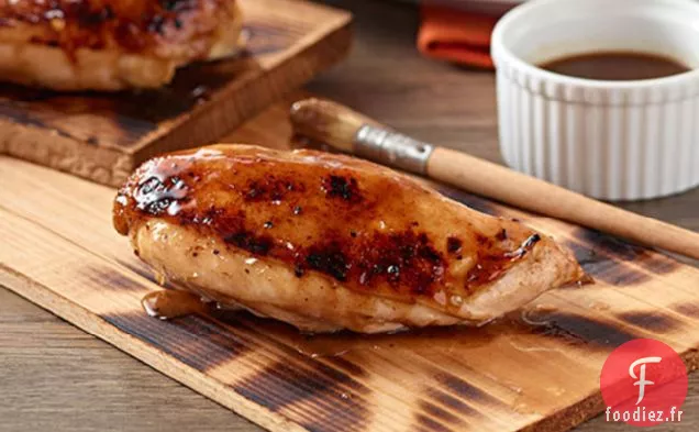 Poulet Épicé Au Miel à la Planche de Cèdre