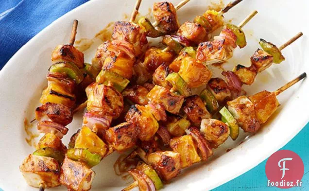 Brochettes de Porc et Ananas