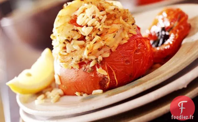 Tomates Farcies aux Crevettes et au Riz