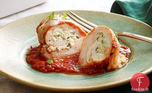 Roll-Ups au Poulet Tomate-Basilic