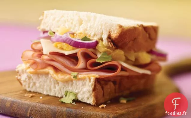 Sandwich Luau avec Pain Hawaïen