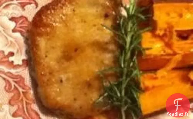 Côtelettes de Longe de Porc à la Crème de Pomme