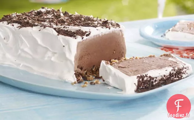 Tranche de Crème Glacée aux Biscuits au Chocolat