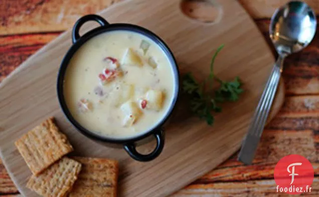 Soupe de Pommes de Terre au Fromage à la Mijoteuse avec Bacon