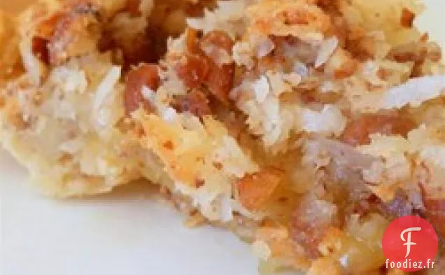 Tarte aux Noix de Coco Et aux Pacanes
