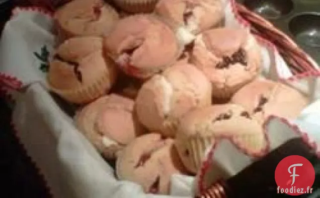Muffins au Cheesecake aux Fraises