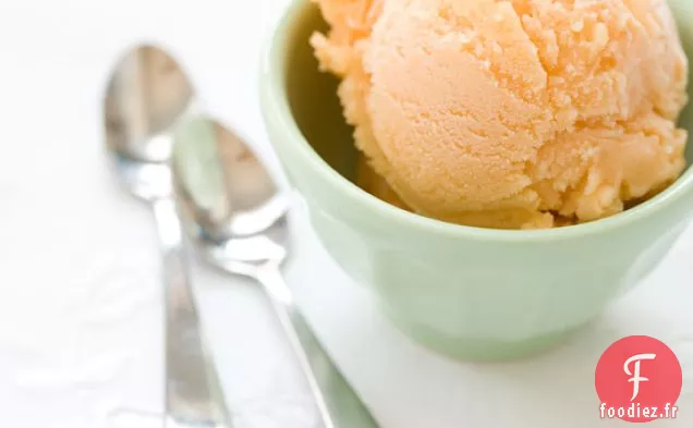 Sorbet au Cantaloup à la Pêche