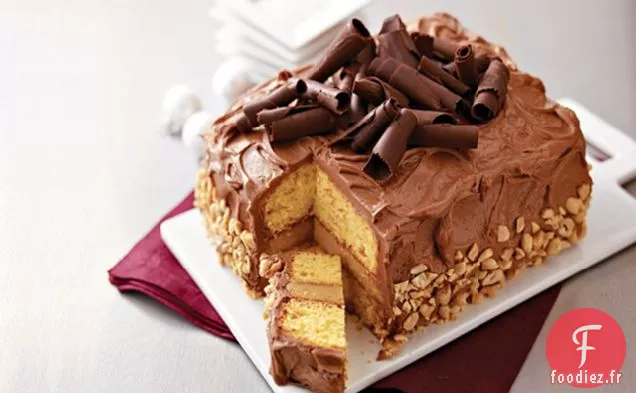 Superbe Gâteau au Beurre d'Arachide et Au Chocolat