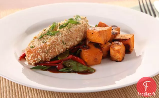 Saumon Asiatique Aux Amandes