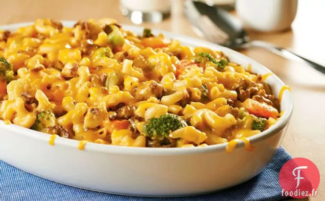 Cocotte Mac au Cheeseburger Piquante