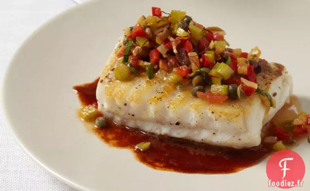 Morue Sautée avec une Riche Sauce au Ketchup