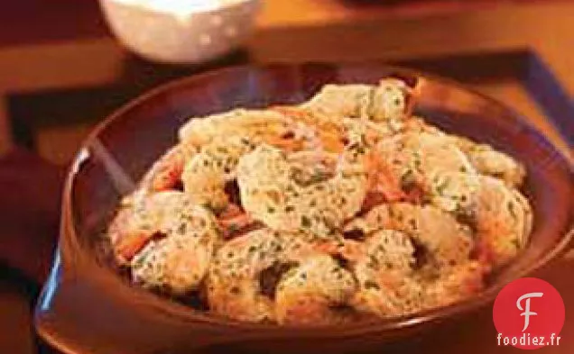 Crevettes à la Mayonnaise Verte