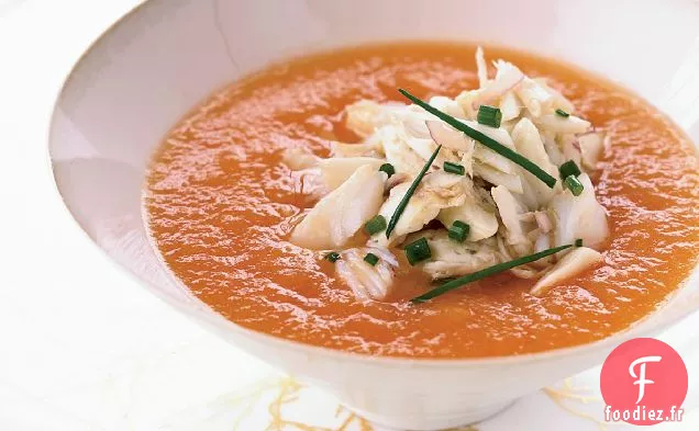 Soupe de Melon d'été au Crabe