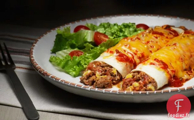 Enchiladas de Bœuf Haché Au Fromage