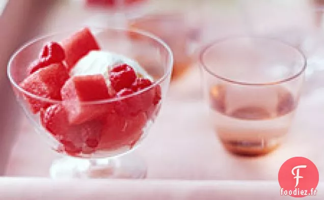 Salade De Pastèque Et Framboise