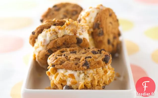 Sandwich à la Crème Glacée aux Pépites de Chocolat