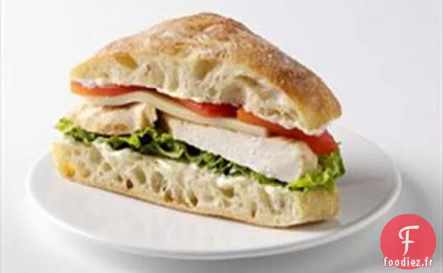 Poulet sur Ciabatta pour deux