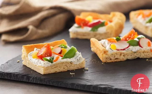 Apéritif de Pizza Végétarienne de Printemps