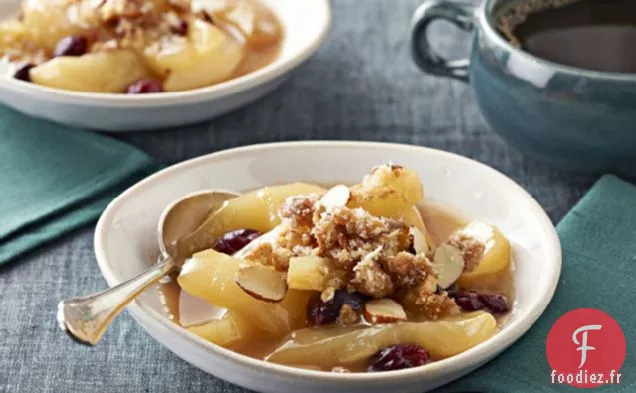 Croustillant aux Poires et aux Canneberges à la Mijoteuse