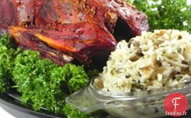 Canard à bec avec Farce de Riz Sauvage et Brun