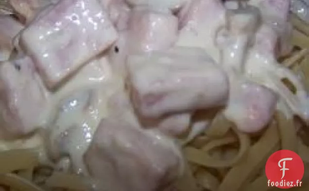 Linguine aux Champignons et Jambon