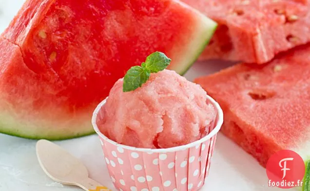 Glace Italienne au Gingembre Et à la Pastèque