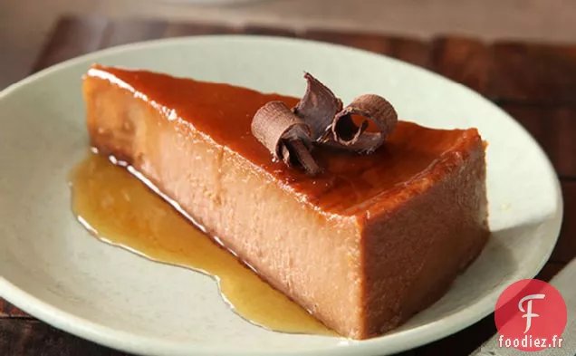 Flan Au Fromage À la Crème Chocolat-Orange