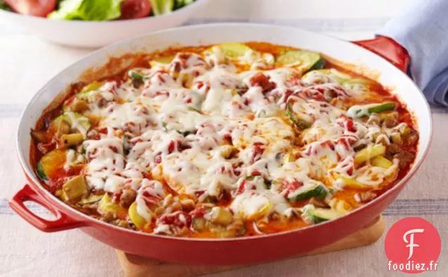 Lasagne aux légumes à la poêle