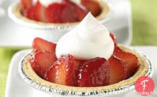 Tartes Aux Fraises Glacées Individuelles