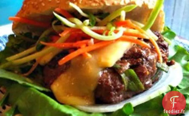Hamburgers Barbecue Asiatiques