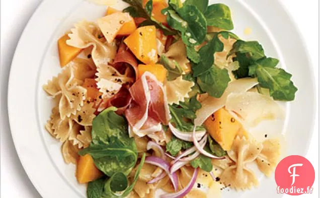 Salade de Pâtes au Prosciutto et au Melon