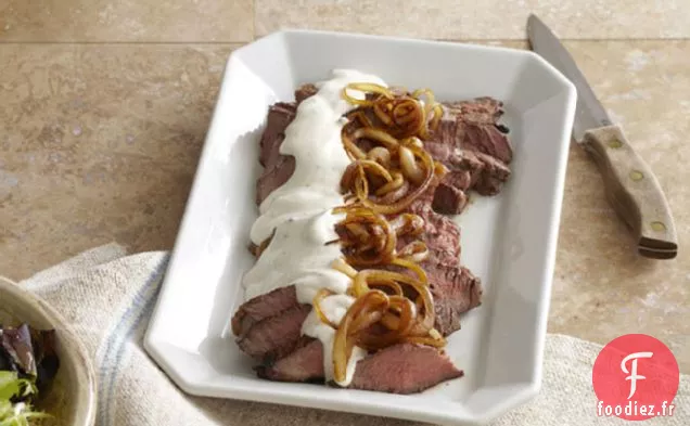 Entrecôte de Surlonge étouffée à la Sauce Parmesan-Poivre
