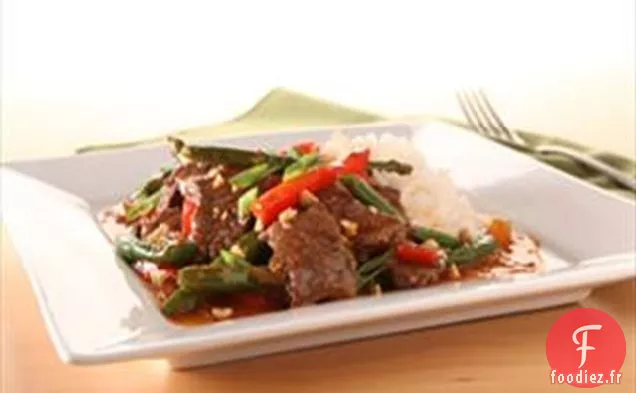 Steak de Chili et haricots verts à l'asiatique KRAFT MAKERS