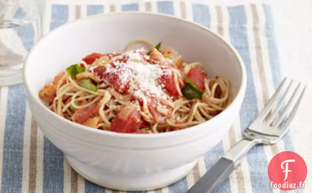 Pâtes aux Cheveux d'Ange Tomate-Basilic