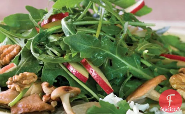 Salade de Champignons, Pommes et Fromage de Chèvre