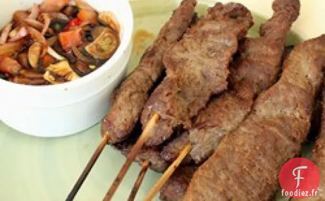 Steak sur un bâton