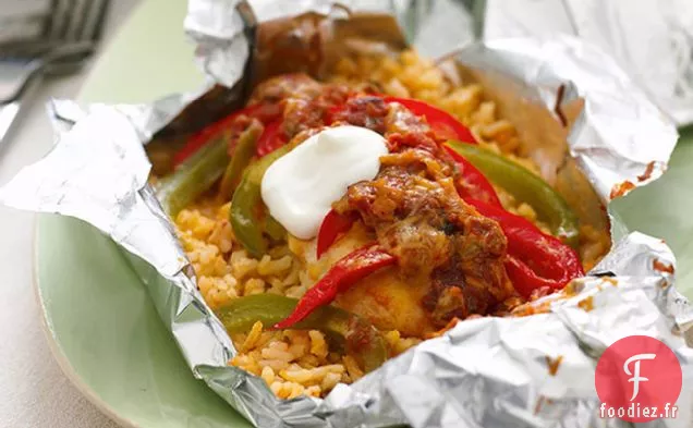 Dîner Fajita au Poulet en Papillote
