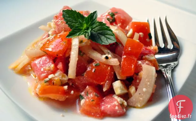 Salade de Pastèque et de Tomates