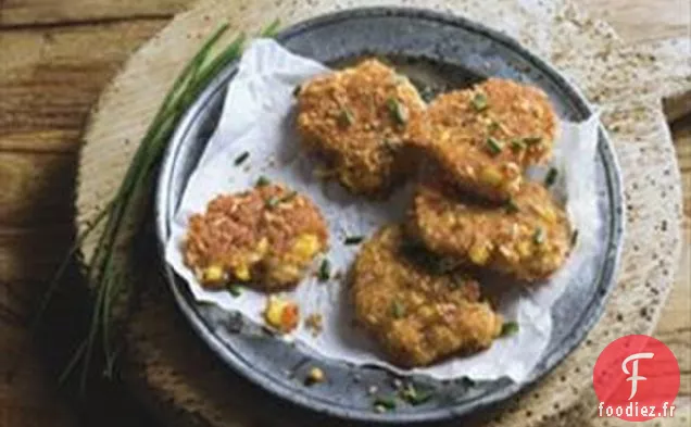 Gâteaux de maïs au Cheddar et au Bacon