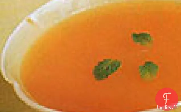 Soupe Froide De Cantaloup Et Menthe