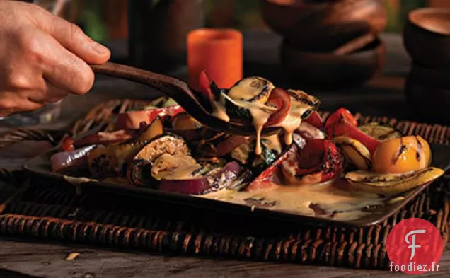 Légumes Grillés avec Sauce au Fromage