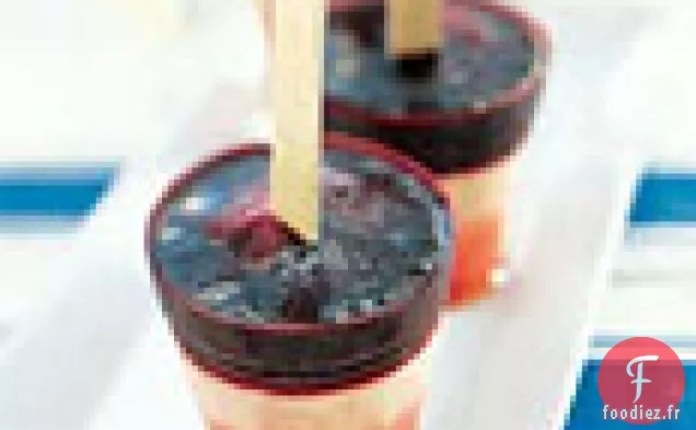 Pop de Glace à la pastèque, à la Limonade et aux myrtilles