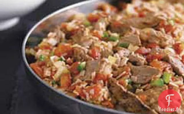 Steak de Flanc de Poêle Assaisonné Sofrito