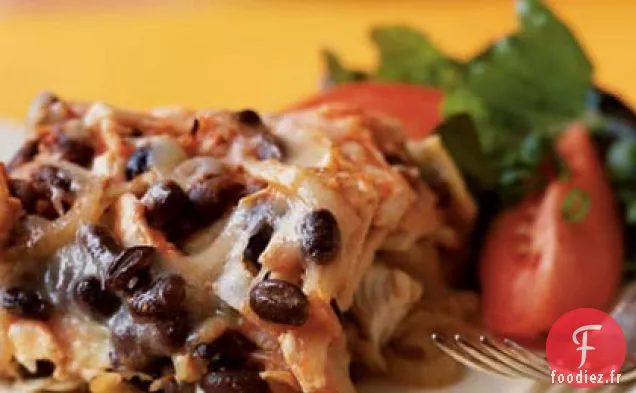 Chilaquiles aux Haricots Noirs et au Poulet
