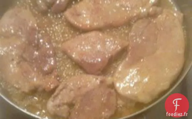 Côtelettes de Porc à la Moutarde Au Miel